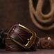 Leather belt Vintage 20132 Dark brown 20132 фото 11