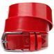 Women's bright genuine leather belt Grande Pelle 21457 Red 21457 фото 1