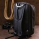 Solid men's textile backpack Vintage 20490 Black 20490 фото 10