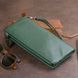 Кошелек-клатч из кожи с карманом для мобильного ST Leather 19308 Зеленый 19308 фото 7