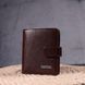 Stylish men's wallet made of genuine full-grain leather KARYA 21373 Brown 21373 фото 8
