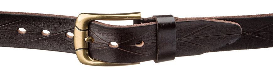 Leather belt Vintage 20132 Dark brown 20132 фото