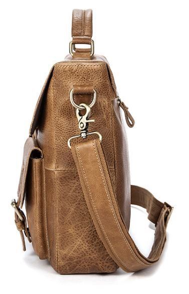 Сумка ділова чоловіча під ноутбук Vintage 14753 Світло-коричнева 14753 фото