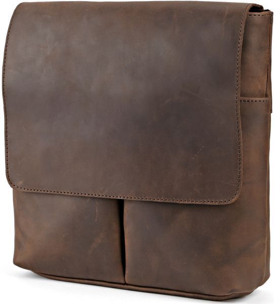 Vintage leather bag SHVIGEL 00998 Brown 20360 фото