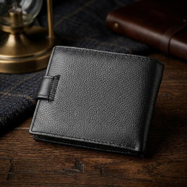 Мужской кошелек ST Leather 18311 (ST103) Черный VAL-02158 фото