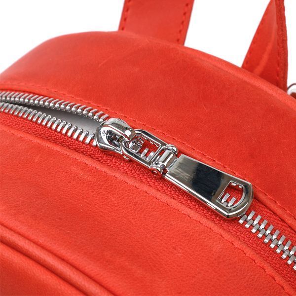 Vintage leather women's backpack Shvigel 16327 Red 16327 фото