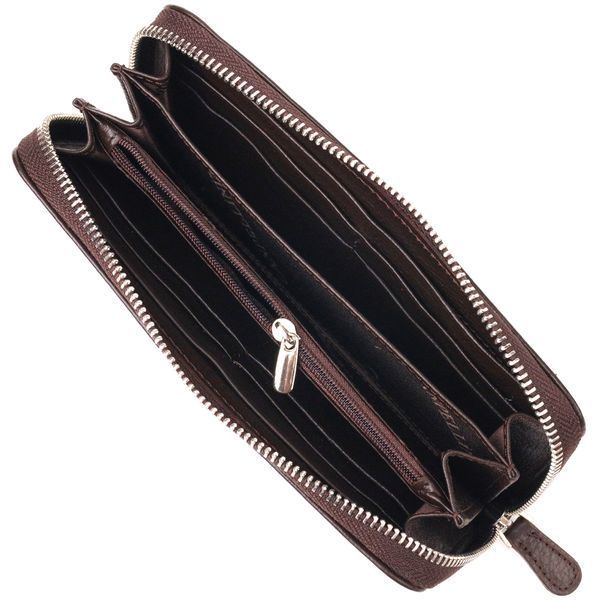 Practical wallet for women made of genuine grain leather CANPELLINI 21617 Brown 21617 фото