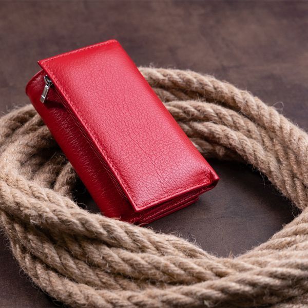 Гаманець горизонтальний з монетником на блискавці жіночий ST Leather 19358 Червоний 19358 фото
