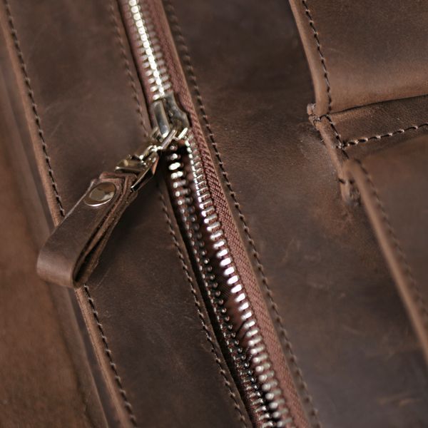 Vintage leather bag SHVIGEL 00998 Brown 20360 фото