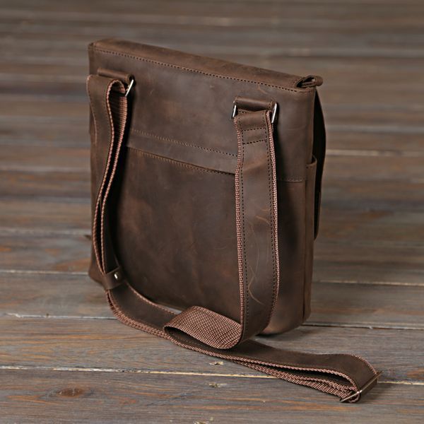 Vintage leather bag SHVIGEL 00998 Brown 20360 фото