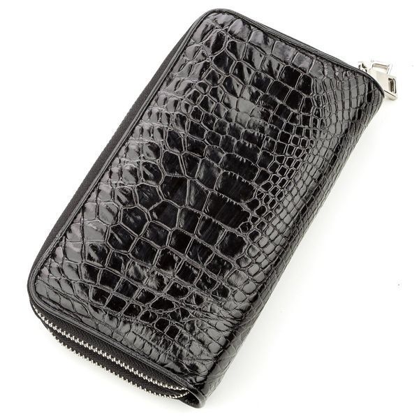 Клатч чоловічий CROCODILE LEATHER 18525 з натуральної шкіри крокодила Чорний 18525 фото