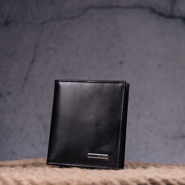 Classic men's wallet made of genuine smooth leather KARYA 21374 Black 21374 фото