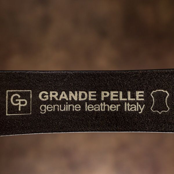 Men's denim belt Grande Pelle 11270 Cappuccino 11270 фото