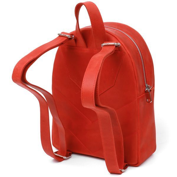 Vintage leather women's backpack Shvigel 16327 Red 16327 фото