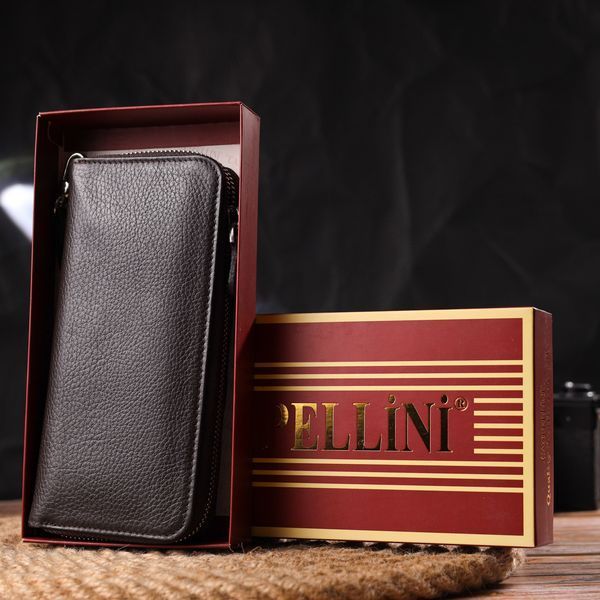 Practical wallet for women made of genuine grain leather CANPELLINI 21617 Brown 21617 фото