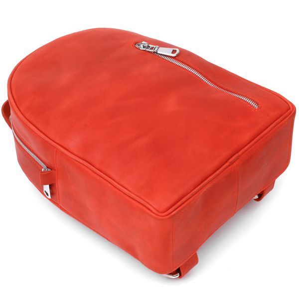 Vintage leather women's backpack Shvigel 16327 Red 16327 фото