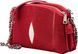 Сумка женская STINGRAY LEATHER 18217 из натуральной кожи морского ската Красная 18217 фото 1