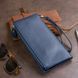 Кошелек-клатч из кожи с карманом для мобильного ST Leather 19309 Темно-синий 19309 фото 7