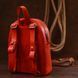 Vintage leather women's backpack Shvigel 16327 Red 16327 фото 8