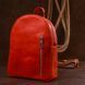 Vintage leather women's backpack Shvigel 16327 Red 16327 фото 7