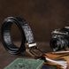 Ремень классика из натуральной кожи крокодила CROCODILE LEATHER 18018 Черный 18018 фото 4