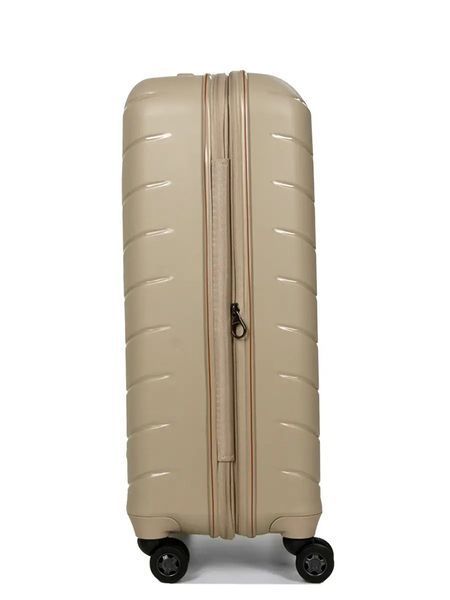 Polypropylene suitcase France medium M champagne | 67x45x26 cm | 69 l | Weight: 3.8 kg | Snowball 61303 61303-M фото