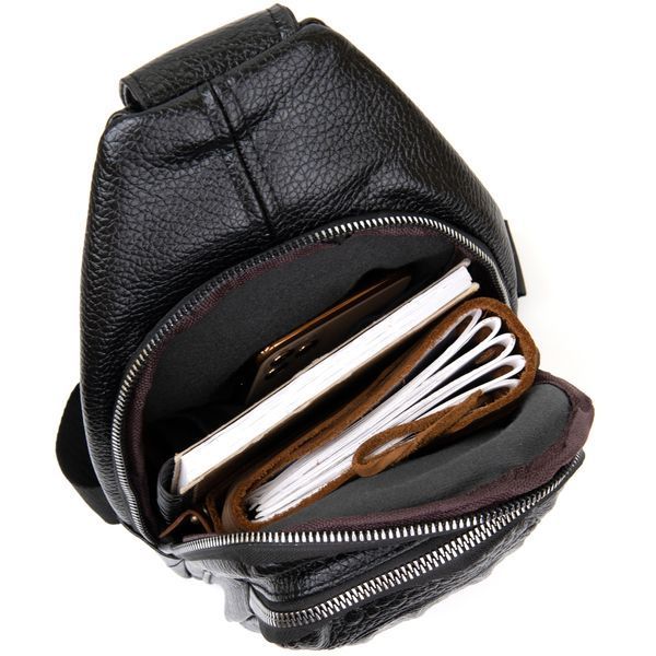 Shoulder bag with reptile skin embossing Vintage 20506 Black 20506 фото