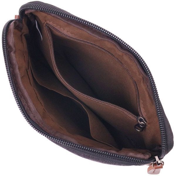 Comfortable men's textile purse 21258 Vintage Black 21258 фото