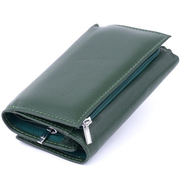 Кошелек горизонтальный с монетником на молнии унисекс ST Leather 19359 Зеленый 19359 фото