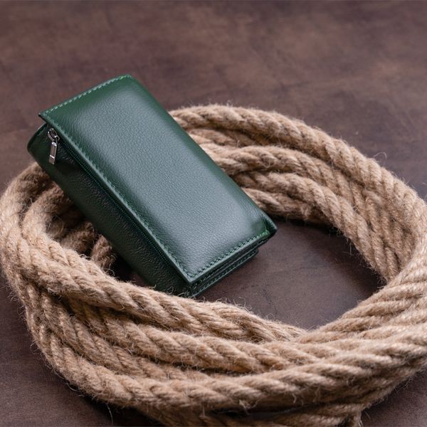 Кошелек горизонтальный с монетником на молнии унисекс ST Leather 19359 Зеленый 19359 фото