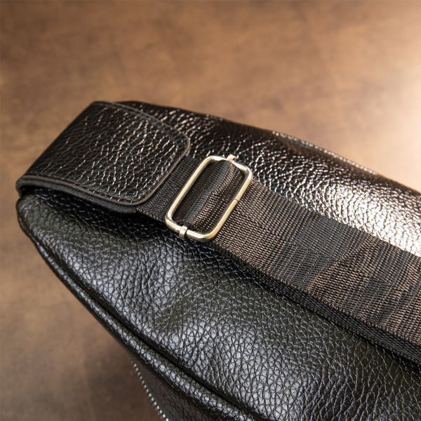 Shoulder bag with reptile skin embossing Vintage 20506 Black 20506 фото
