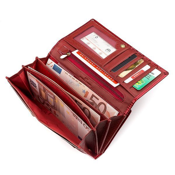 Кошелек женский ST Leather 18395 (S3001A) красивый Красный 18395 фото