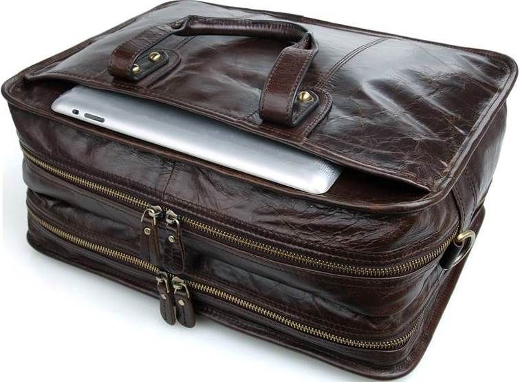 Bag Vintage 14539 made of genuine leather Brown 14539 фото