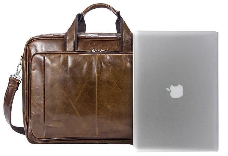 Men's leather bag Vintage 14769 Brown 14769 фото
