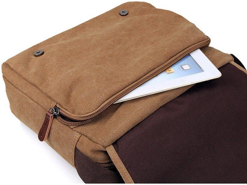 Men's bag Vintage 14445 textile Brown 14445 фото