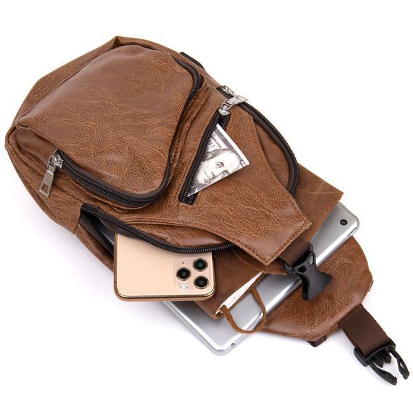 Smart cross body bag made of leatherette Vintage 20573 Red 20573 фото