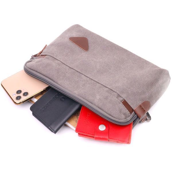 Men's roomy textile badge 21259 Vintage Gray 21259 фото