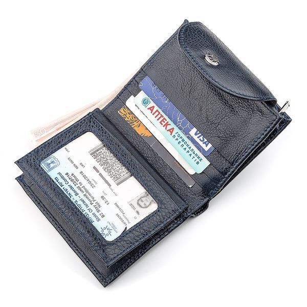 Кошелек женский ST Leather 18409 (ST410) небольшой Синий 18409 фото