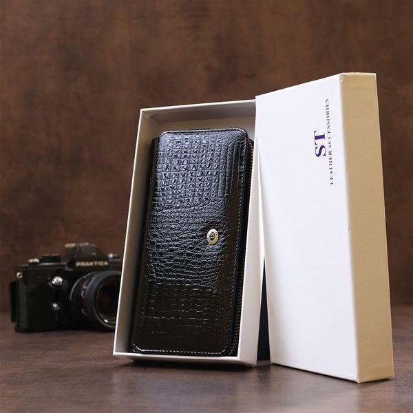 Гаманець жіночий ST Leather 18437 (S7001A) натуральна шкіра Чорний 18437 фото