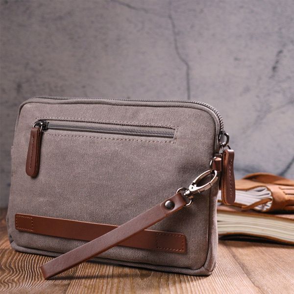 Men's roomy textile badge 21259 Vintage Gray 21259 фото
