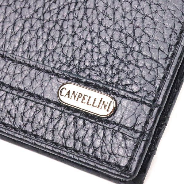 Practical clip made of genuine full-grain leather CANPELLINI 21518 Black 21518 фото