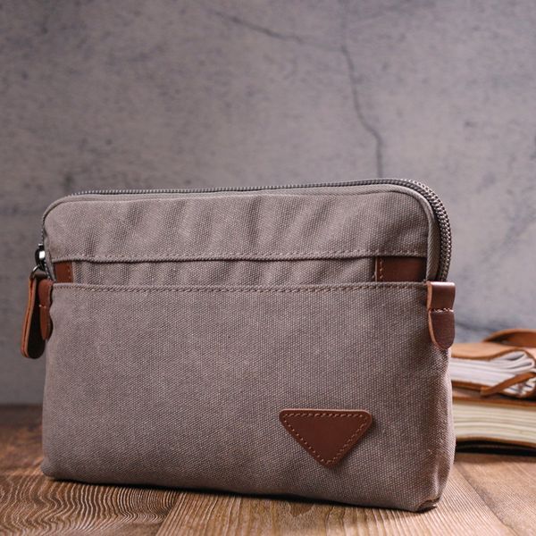 Men's roomy textile badge 21259 Vintage Gray 21259 фото