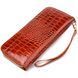 Beautiful wallet for women made of genuine textured crocodile leather CANPELLINI 21620 Cognac 21620 фото 2