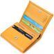 Bright women's leather wallet with coin holder KARYA 21376 Yellow 21376 фото 4
