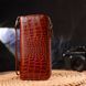 Beautiful wallet for women made of genuine textured crocodile leather CANPELLINI 21620 Cognac 21620 фото 6