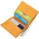 Bright women's leather wallet with coin holder KARYA 21376 Yellow 21376 фото 5