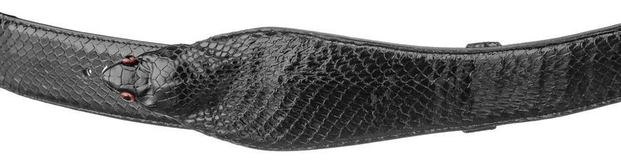 Ремень SNAKE LEATHER 18594 из натуральной кожи кобры Черный 18594 фото
