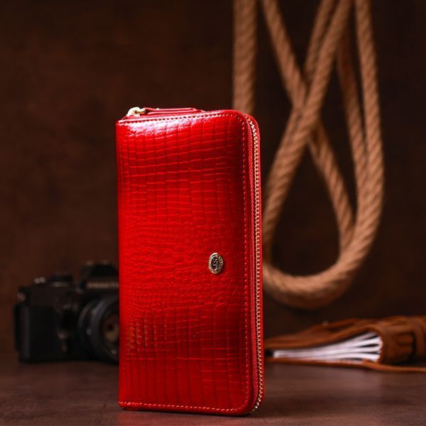Кошелек женский ST Leather 18397 (S4001A) на молнии Красный 18397 фото