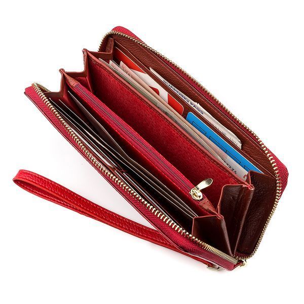 Кошелек женский ST Leather 18397 (S4001A) на молнии Красный 18397 фото