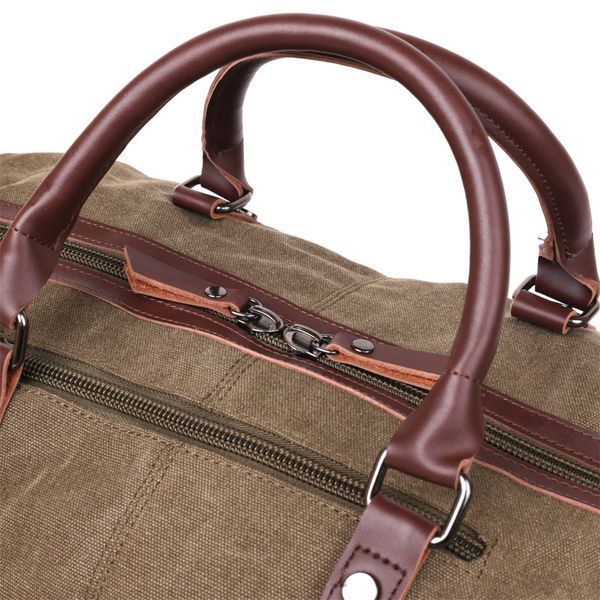 Large textile travel bag Vintage 20167 Green 20167 фото